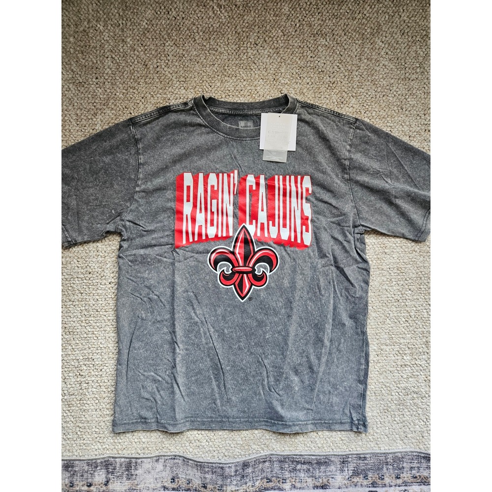 Louisiana ragin Cajuns Gameday Couture T Shirt Gray Size S